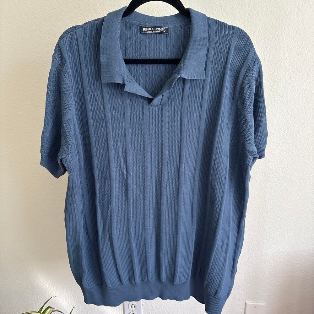 Paul-jones Men's Blue and Navy Polo-shirts